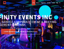 Tablet Screenshot of infinityeventsinc.com